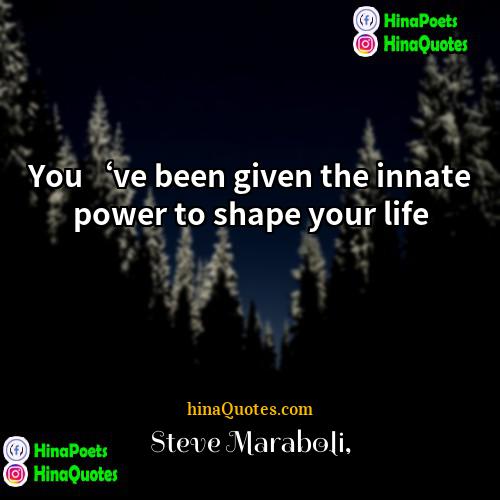 Steve Maraboli Quotes | You‘ve been given the innate power to